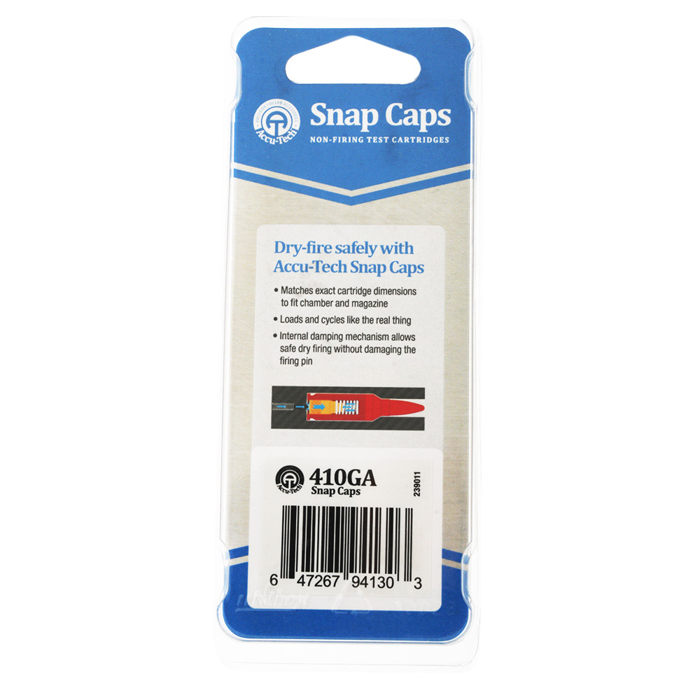 Accu-Tech Snap Caps Non-Firing Test Cartridge 410Ga Qty 2 2 Accu-Tech Snap Caps Non-Firing Test Cartridge 410Ga Qty 2 - Image 2