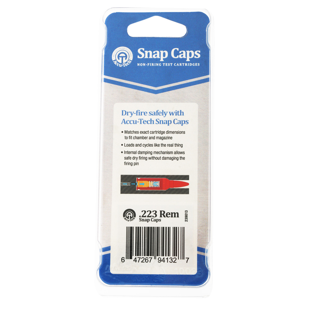 Accu-Tech Snap Caps Non-Firing Test Cartridge 223 Rem Qty 2 2 Accu-Tech Snap Caps Non-Firing Test Cartridge 223 Rem Qty 2 - Image 2