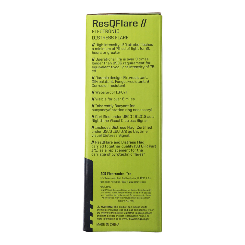 ACR ResQFlare Electronic Distress Flare With Daytime Distress Flag 2 ACR ResQFlare Electronic Distress Flare With Daytime Distress Flag - Image 2