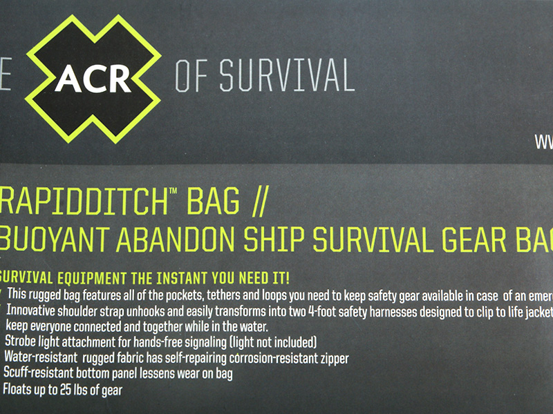 ACR 2278 RapidDitch Safety Grab Bag 8 ACR 2278 RapidDitch Safety Grab Bag - Image 8